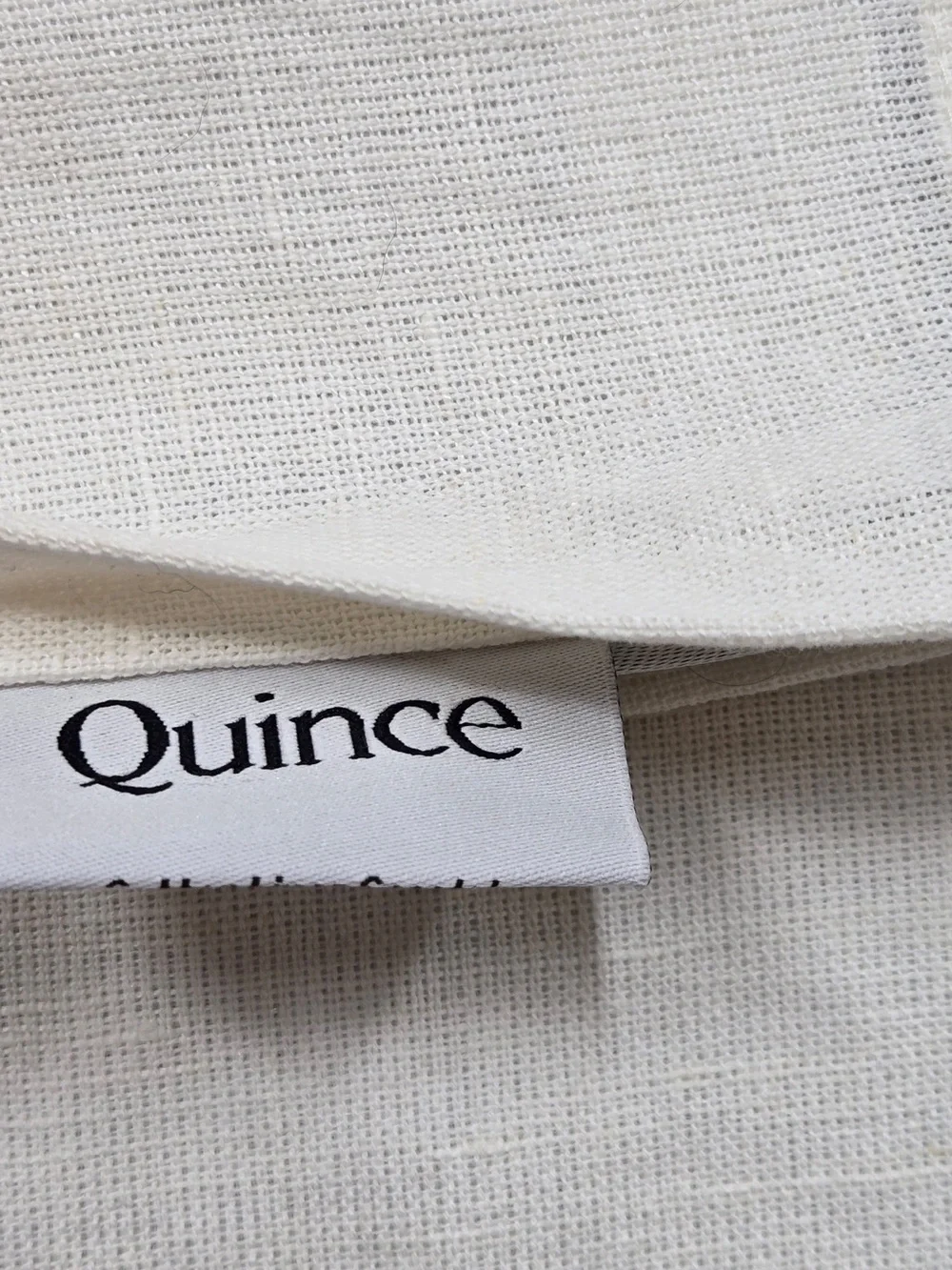 QUINCE Set Of 2 48x84 Coastal Stripe Linen Cotton True Blackout Curtains 9322